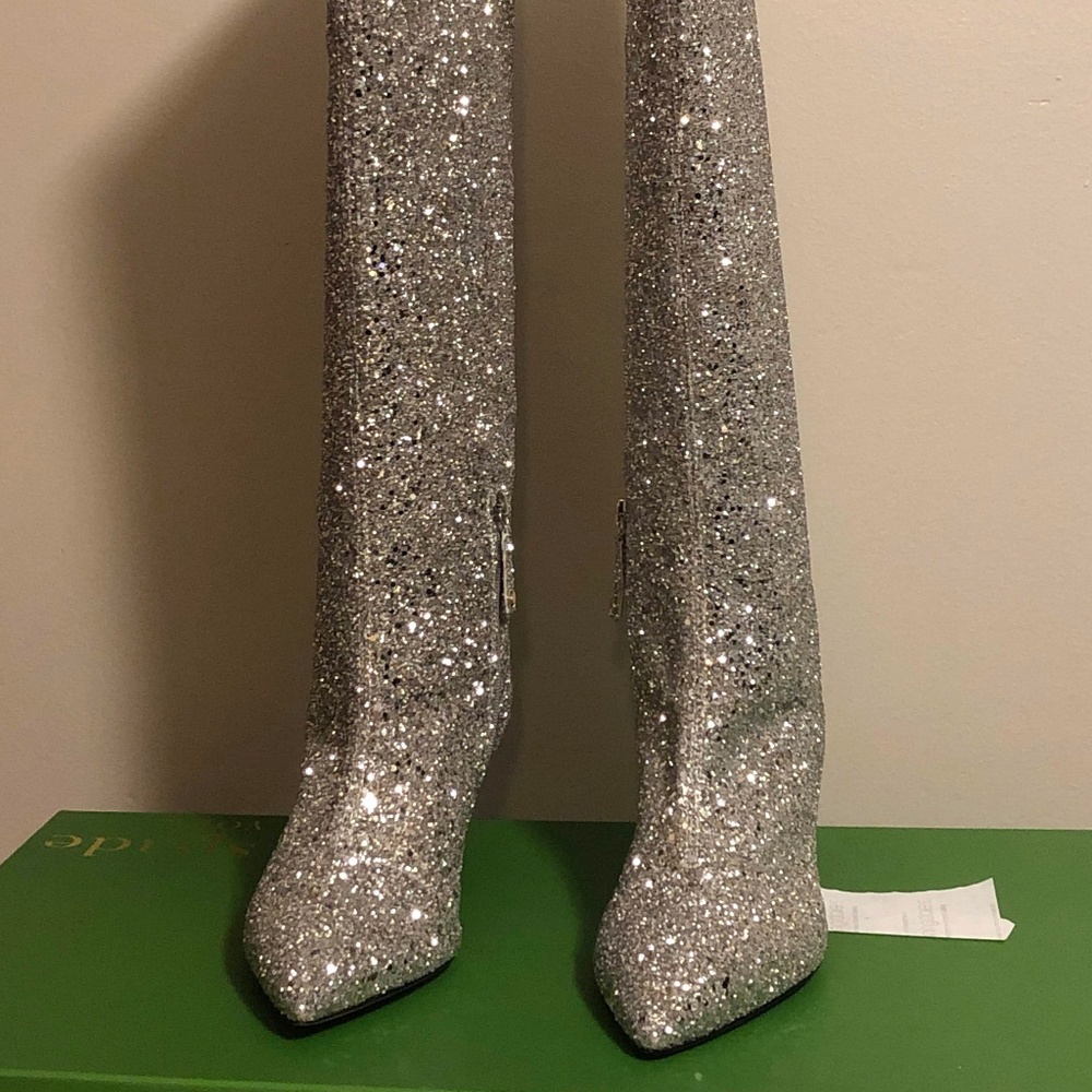 Kate Spade Olina Glitter Boots